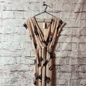 NWT Express Floral Print Maxi Length Dress - Size XS